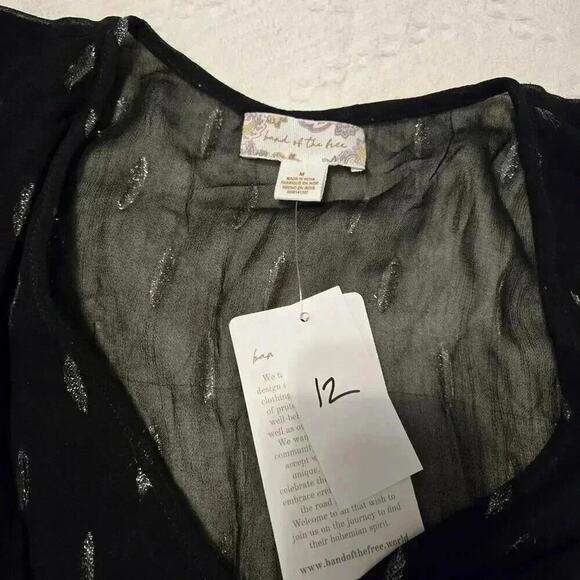 Band Of Gypsies Band of the Free Evette Mini Dress Bell sleeve Whimsigoth - Picture 9 of 12